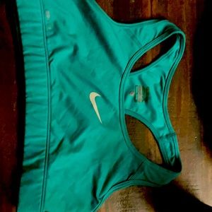 Nike aqua size small sports bra